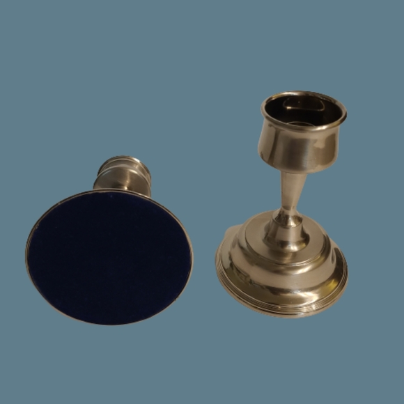 Crate & Barrel Set of 2 Taper Candle Stick Holders. - Picture 2 of 3